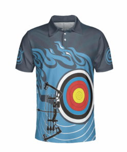 Blue Hunting Polo Shirt For Men