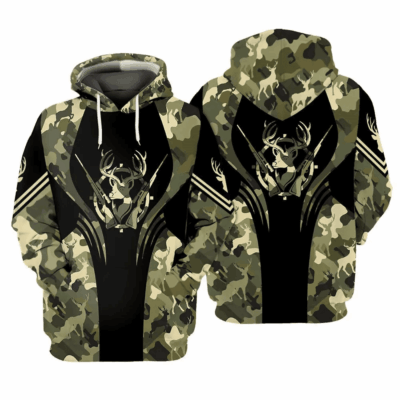 Deer Hunting Camouflage Hoodie All Over Print