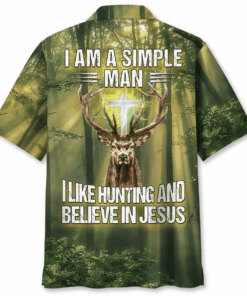 I Like Hunting And Believe In Jesus Hawaiian Shirt