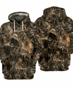 Grim Reaper Hunting Camouflage Hoodie All Over Print