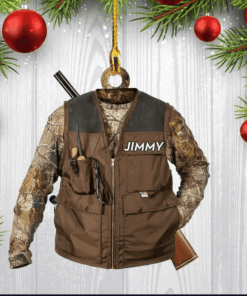 Customized Deer Hunting Costume Acrylic Ornament for Deer Hunter, Gift for Father