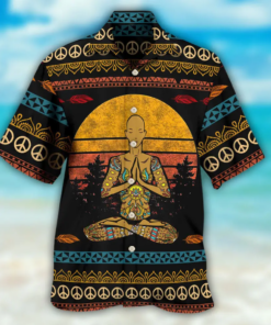 Yoga I'm Mostly Peace Love And Light A Little Go F Yourself For Man Hawaiian Shirt Hoodifize