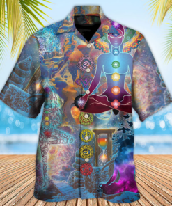 Yoga Galaxy Peace Your Soul Hawaiian Shirt Hoodifize