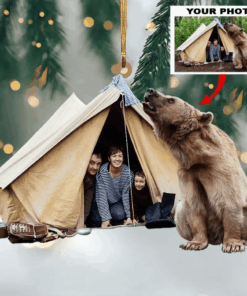 Personalized Camping Acrylic Ornament Gift For Camping Lovers - Custom Photo Ornament Decor Christmas Tree