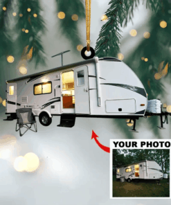 Personalized Acrylic Ornament For Camping Lover - Custom Your Photo Ornament Decor Christmas Tree