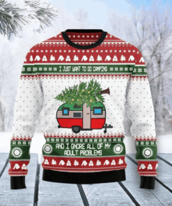 Camping Ugly Christmas Sweater For Men & Women Adult