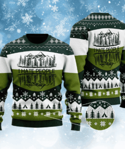 Camping I Hate People Ugly Christmas Sweater, Camping shirt, Christmas gift