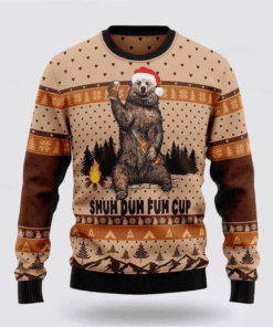 Bear Camping Christmas Ugly Christmas Sweater – Sweater Gifts For Pet Lover
