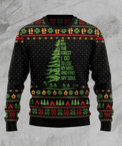 Into The Forest I Go Camping Ugly Christmas Sweater | For Men & Women