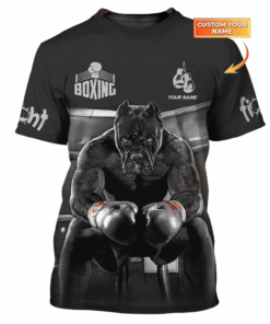 Man Shirt, Custom Name Boxing T-Shirt, Boxing Hoodie Polo Shirt, Gift for Boxing Lover