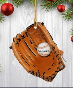 Custom Baseball Glove Shape Acrylic Ornament for Baseball Lovers