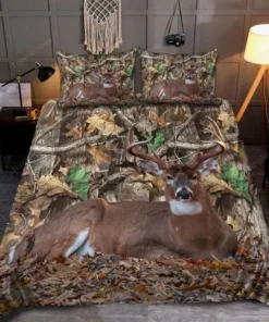 Deer Hunting Pattern All Over Printed Bedding Set