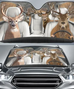 Deer Hunting Auto Car Sunshade
