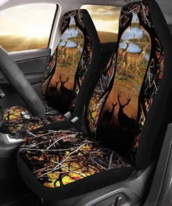 Love Deer Hunting Camo - Car Seat Cover Size Universal Fit