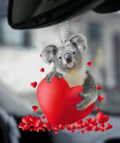 Koala Heart Car Ornament