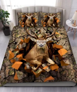 Deer Hunting Wall Art All Over Printed Bedding Set