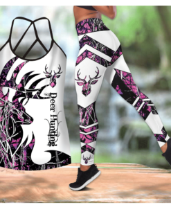 DEER HUNTING CROSS TANKTOP + LEGGING SET