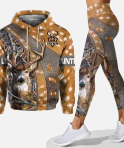 Personalized Name Deer Country Life Leggings and Hoodie Set