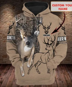 Personalized Name Deer Hunting Q2 All Over Printed Unisex Shirt