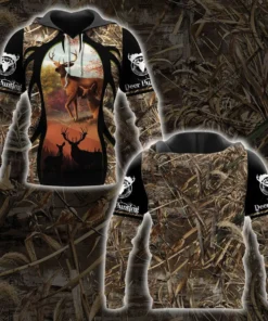 DEER HUNTING 3D ALL OVER PRINTED UNISEX SHIRT