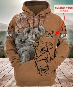 Personalized Name Koala 3 All Over Printed Unisex Shirt