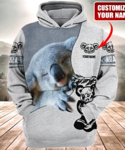 Personalized Name Koala 2 All Over Printed Unisex Shirt
