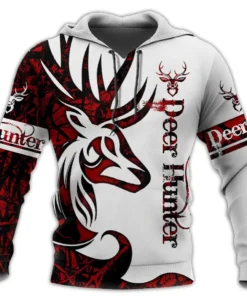 Deer Hunter Red Style All Over Printed Unisex Shirt