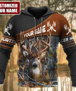 Personalized Name Deer Hunting Q3 All Over Printed Unisex Shirt