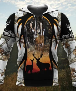 Personalized Name Deer Hunting 5 All Over Printed Unisex Shirt