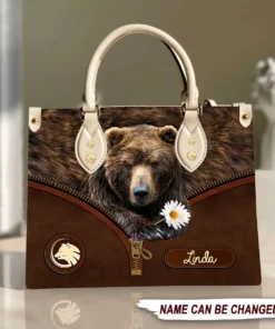 Cool Bear Q2 Personalized Leather Handbag