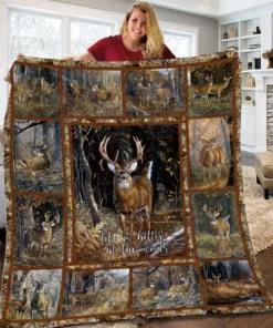 Deer Hunting Quilt Blanket