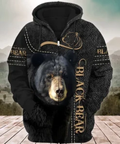 Black Bear All Over Printed Unisex Shirt Q110206