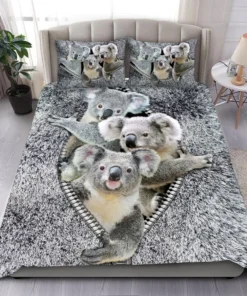 Koala Zipper All Over Printed Bedding Set Q051003