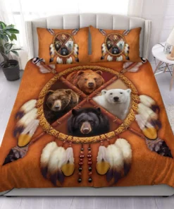 Four Bears Dreamcatcher All Over Printed Bedding Set Q151002