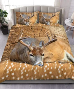 Deer Hunting All Over Printed Bedding Set Q291205