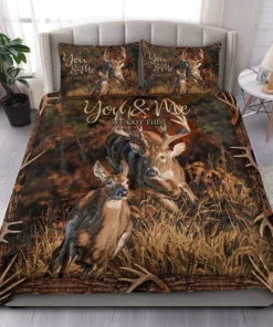 Deer Couple All Over Printed Bedding Set Q060108