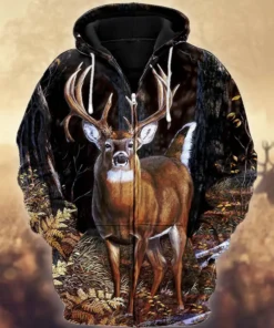 Deer Hunting Forest All Over Printed Unisex Shirt Q230211